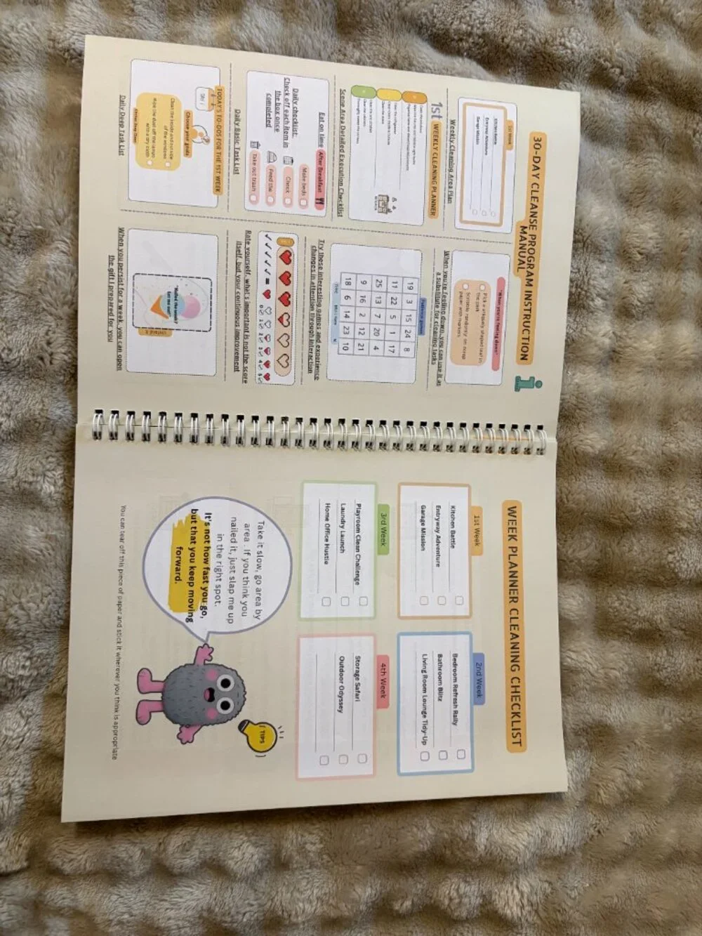 Adhd Cleaning Planner, Editable Kids Cleaning and Organizing Chore Checklist Set